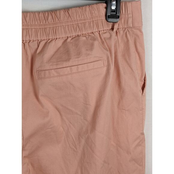 A New Day Cuffed High-Rise Pleat Cropped Pants Straight Leg Capri Coral XS Pink - Picture 4 of 8